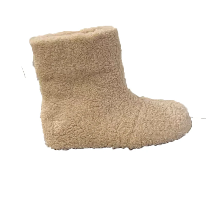 الفراء الثلوج حذاء من الجلد النساء الشقق موضة عادية أحذية رياضية 2025 العلامة التجارية الجديدة فستان أحذية قطنية دافئة المشي دافئ Mujer Zapatos #6