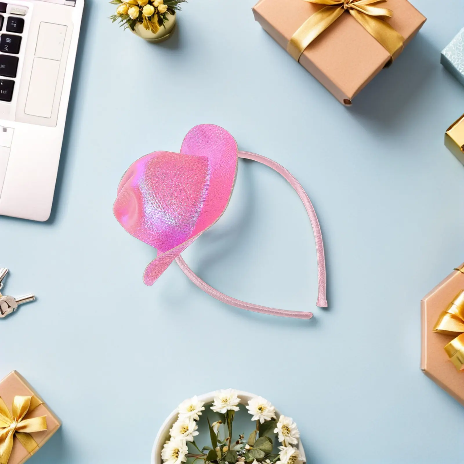 미니 카우걸 모자 머리띠 글리터 웨스턴 스타일 생일 파티 의상 어린이 성인 코스프레 디스코 웨스턴 카우보이 머리띠