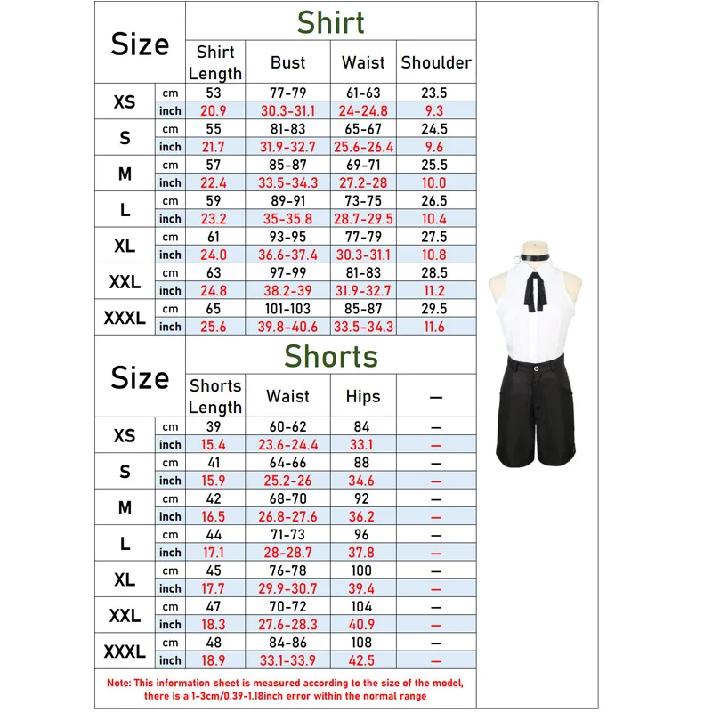Anime Reze Cosplay Chainsaw Man Cosplay Costumes Shirt Shorts Necklace Socks Reze Suits Wig Halloween Carnival Cos Adult Women view 6