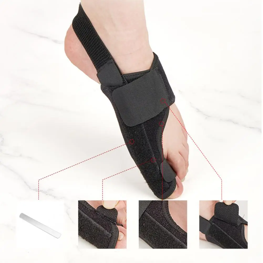 1 Pair Bunion Corrector Toe Separator Pain Relief Non-Surgical Hallux Valgus Correction Hammer Adjustable Orthotic Pads