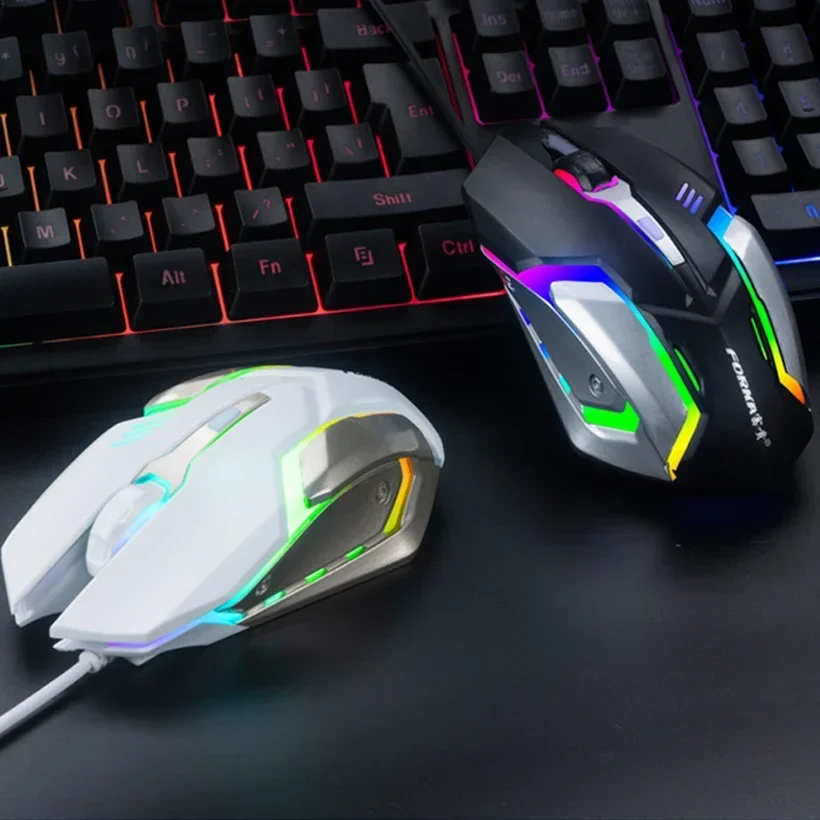 Бесшумная Проводная игровая мышь 2400DPI, бесшумная оптическая USB компьютерная мышь, Мыши для ПК, ноутбука, мышь для CSGO, LOL, Dota 2