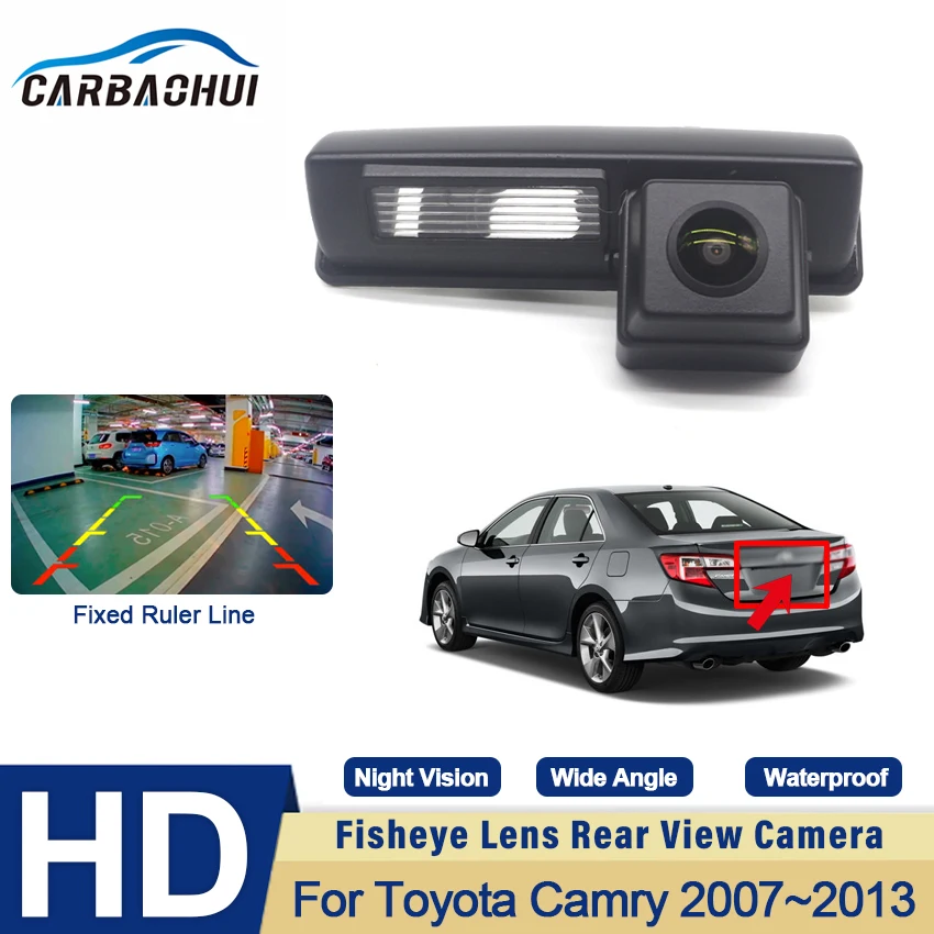 

170 Degree 1080x720P HD Starlight Night Vision Vehicle Rear View Reverse Camera For Toyota Camry 2007~2010 2011 2012 2013 Car