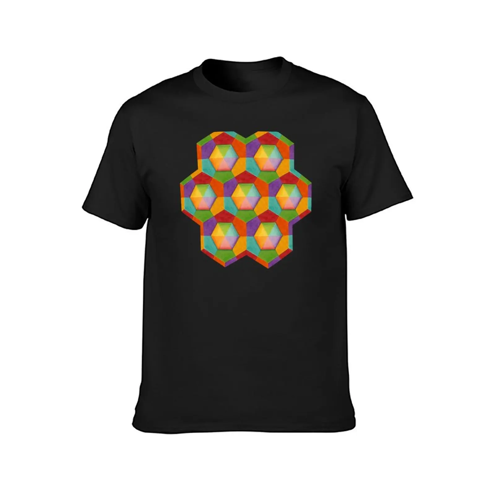 Rainbow Geometric (smaller scale) T-Shirt tees new edition heavyweight t shirts for men