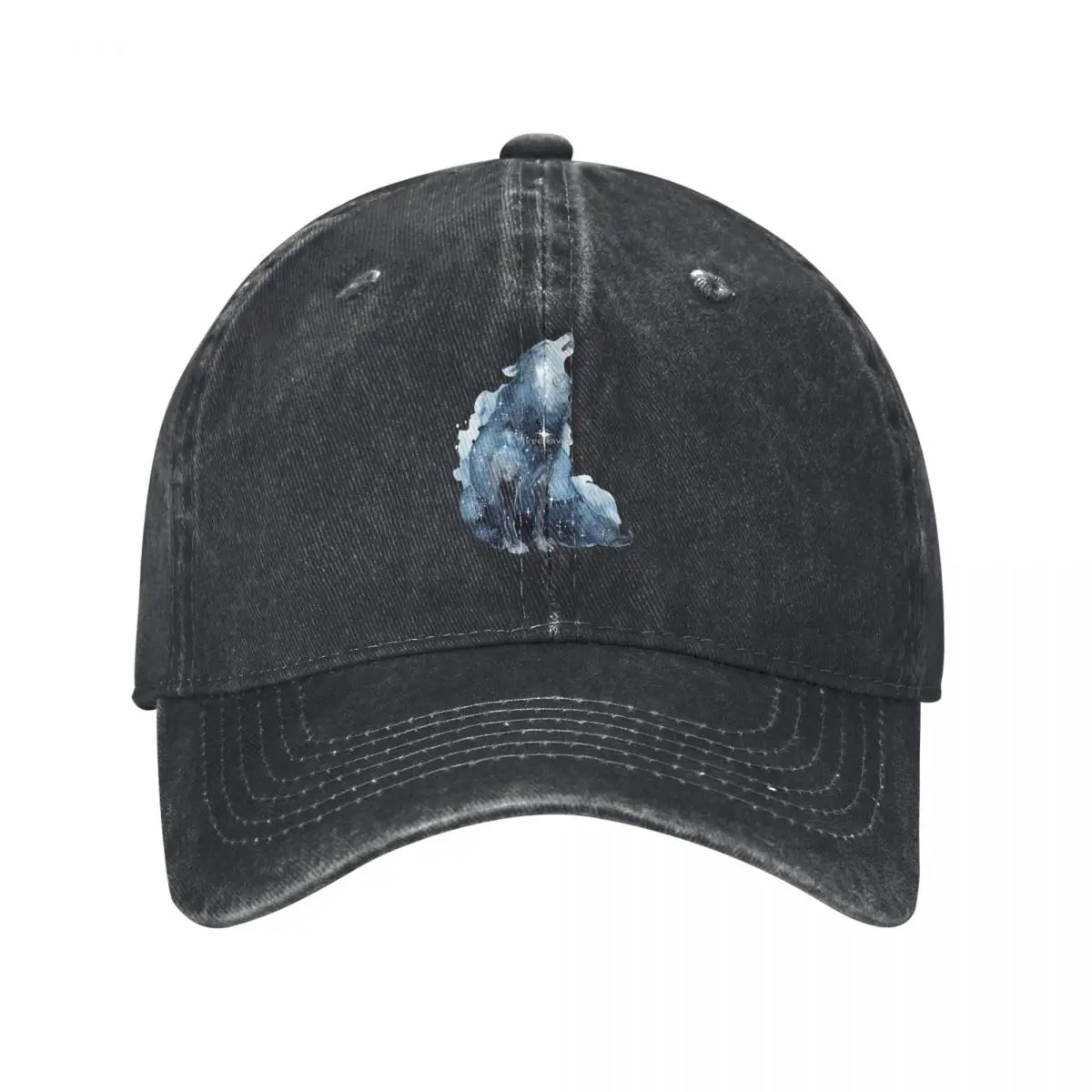 Galaxy Howling Wolf Racerback Fashion Baseball Cap Peaked Cap Men's Hat Women's Cap Sport Cap