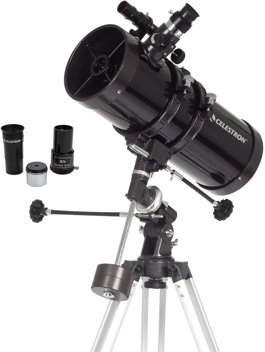 PowerSeeker 127EQ Telescope - Manual German Equatorial Telescope for Beginners - Compact and Portable - Bonus Astronomy Software