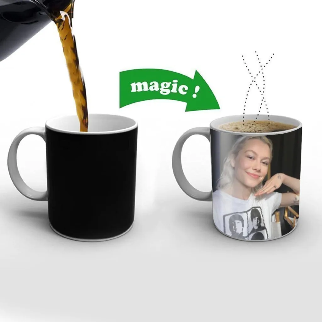 Singer Phoebe Bridgers Music Album Hot Songs Movie Free shipping Magic Color Changing Ceramic Coffee Mug Cup Friends Gift