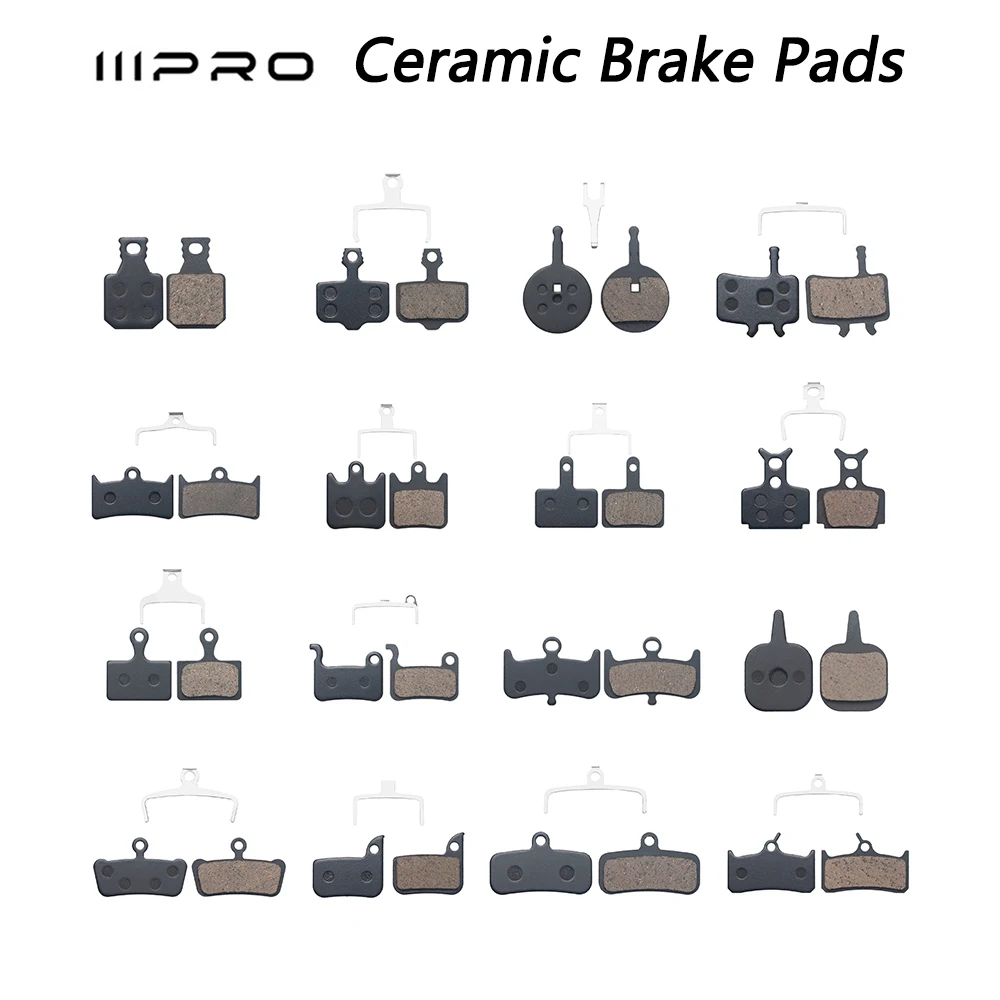 

IIIPRO Disc Brake Pads for MTB Road Bike, Ceramic Semi-Metallic Brake Pads, Compatible with Shimano M355 M365 M375 M495