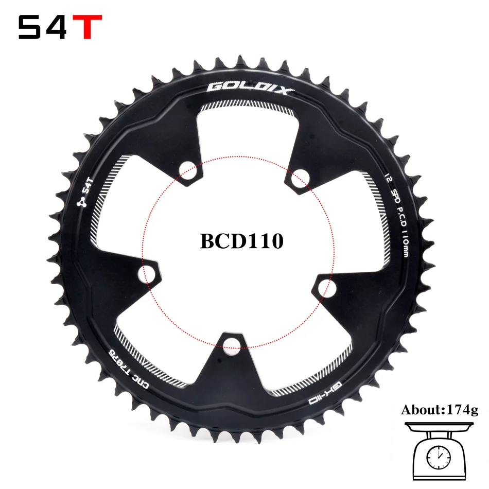 GOLDIX 110-5 BCD 110BCD Road Bike Chainring Narrow Wide 38T-58T Bike Chainwheel Forshimano sram Bicycle crank Accessories