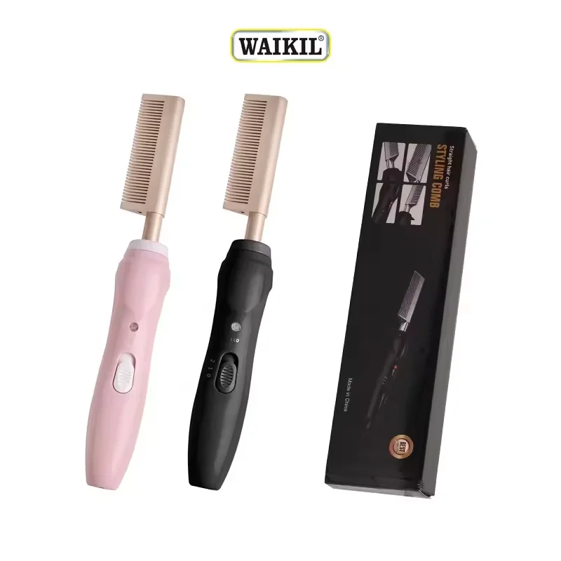 

WAIKIL Multi functional Straight and Curly Hair Comb for Men and Women Professional hair straightener hair styling appliances