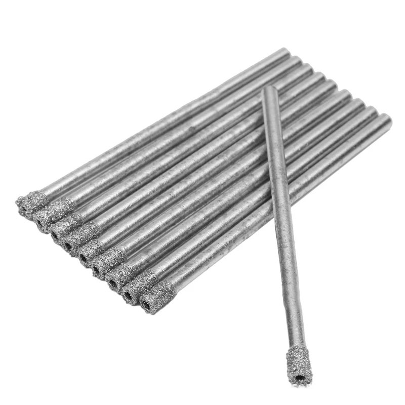 【اشتر الآن】10 قطعة 3 مللي متر 1/8 بوصة منشار ثقب الماس لقم الثقب الأساسية قاطع حفر البناء لأدوات الرخام والبلاط الزجاجي والأحجار الكريمة