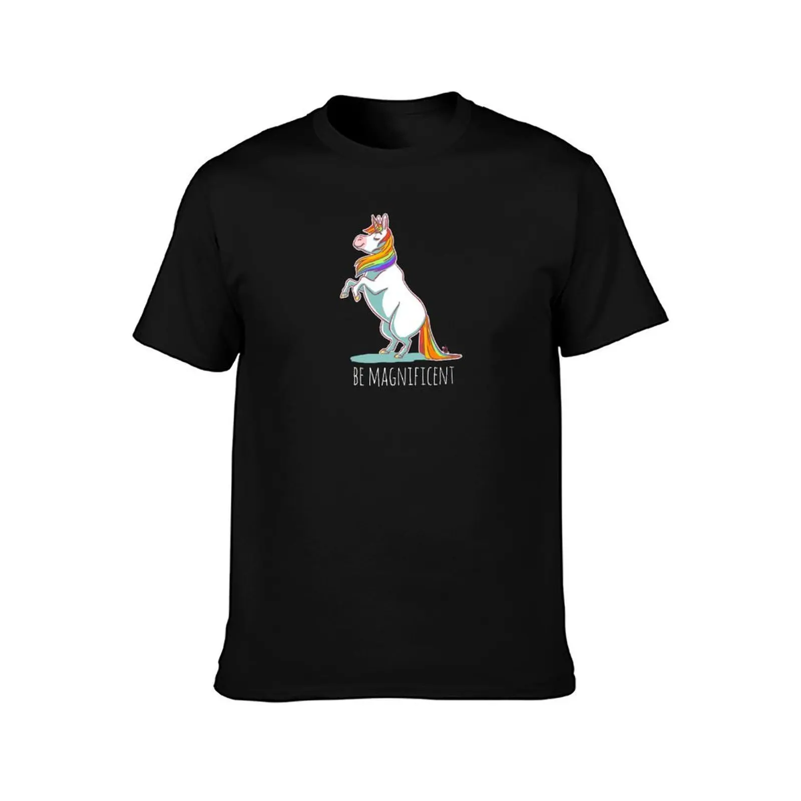Be Magnificent T-Shirt Modern Print Casual T-Shirt