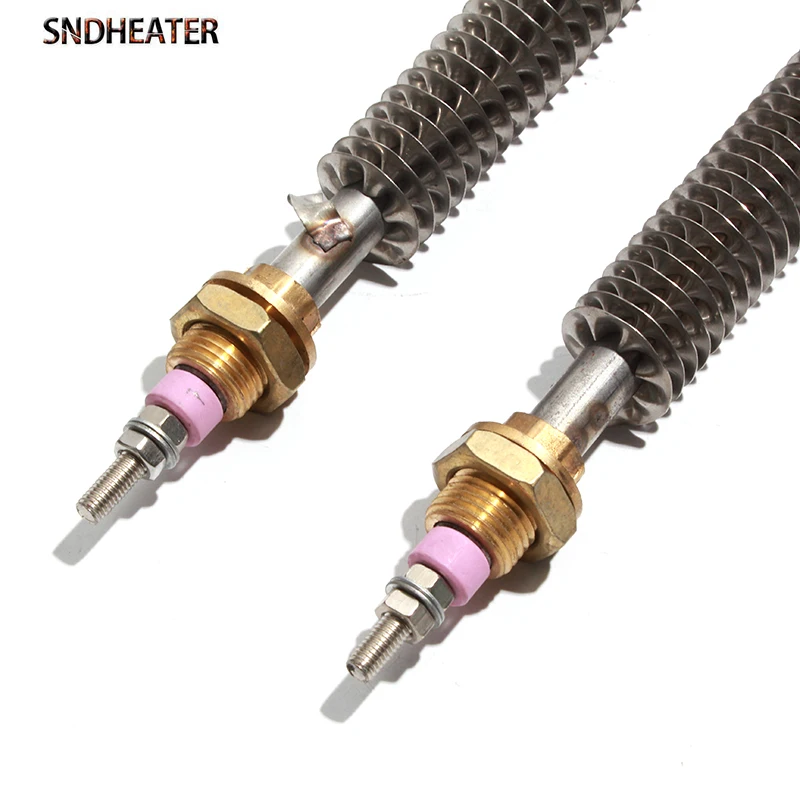 SNDHEATER 304SS Fin Heater Tube Tubular Heating Element for Air U Type M18*25 110V 220V 380V 800W 1000W 1200W 1500W 2000W