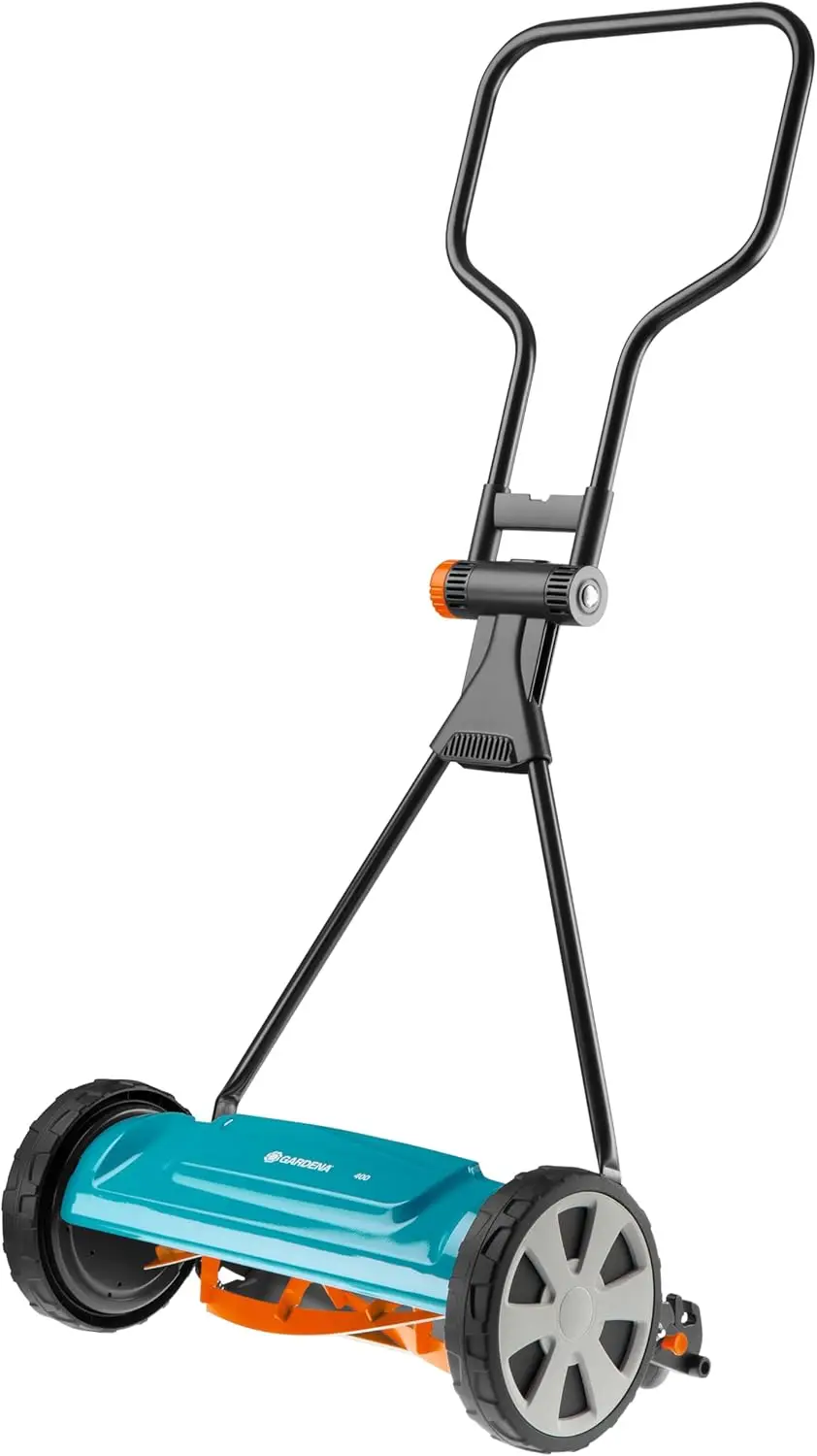 

16" Manual Reel Lawn Mower with 5 Blades: Eco-Friendly, Quiet, and Easy to Use for Everyday Yard Care