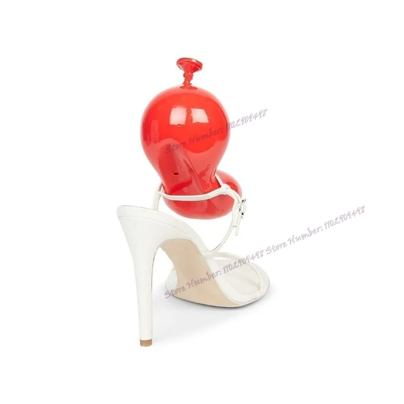 Balloon Decor Slip On Slippers Round Toe Shoes for Women Thin High Heel Sexy Outfit Customized Shoes 2023 Zapatos Para Mujere