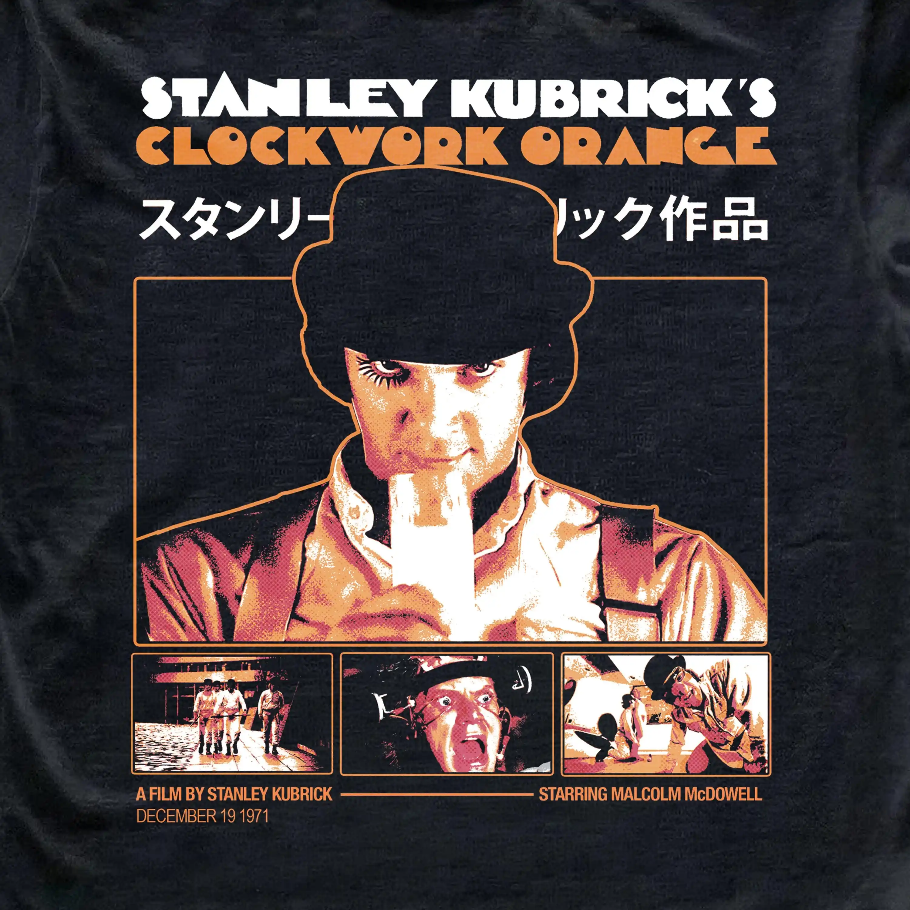 A Clockwork Orange Graphic T-Shirt | Vintage Dystopian Movie Tee | Retro Film Poster Shirt | Cult Cinema Streetwear Fan Art Tee