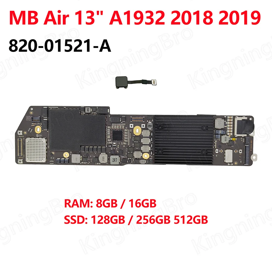 Laptop A1932 A2179 A2337 Motherboard For Macbook Air 13" Logic Board With Touch ID 128GB 256GB 512GB 2018 2019 2020