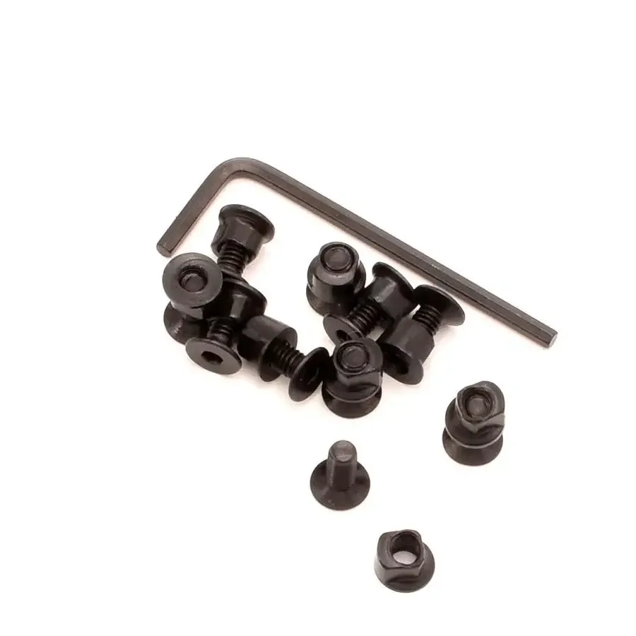 Tornillos y tuercas KeyMod de repuesto para rieles