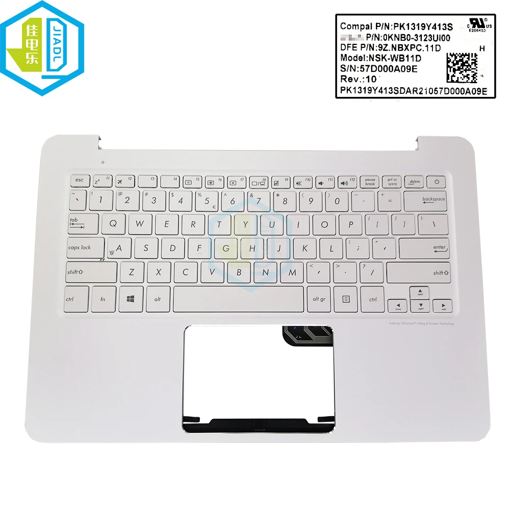 RU UI US Palmrest Keyboard For ASUS UX305 Zenbook UX305CA UX305FA Russian English Notebook PC Keyboards C Cover 90NB0AA5-R31US0