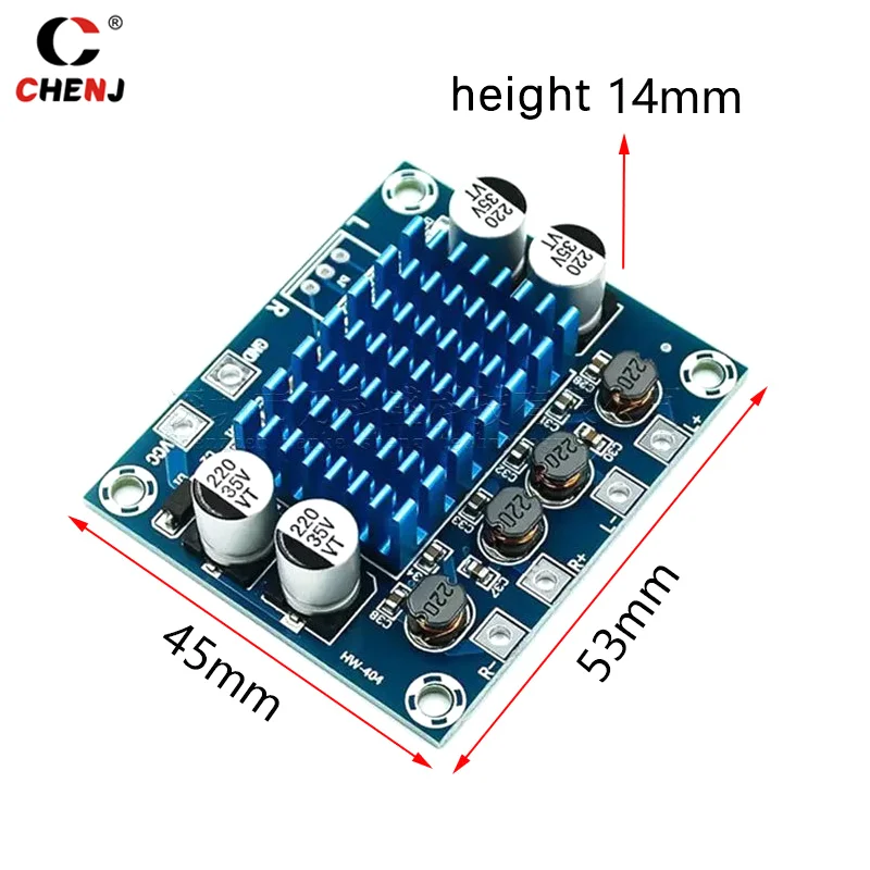 1 Stuk XH-A232 Hd Dual Channel Digitale Stereo Audio Eindversterker Bord 12V 24V Dc Audio Versterker Board Audio Versterker Board