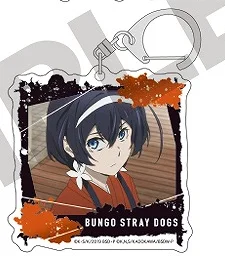 Game Akutagawa Nakajima Izumi Kyouka Nakahara Chuya Dazai Osamu Keychain Doll Anime Acrylic Keyring Pendant for Gift