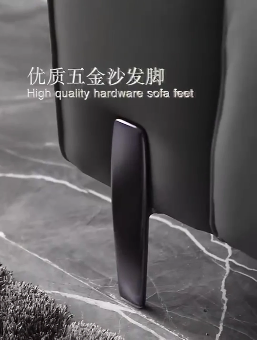 أريكة غرفة معيشة فاخرة حديثة وبسيطة 100% مصنوعة من الجلد الطبيعي ووظيفة كهربائية #4