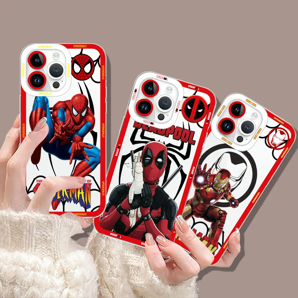 Marvel SpiderMan Iron Man Deadpool Cover For VIVO V29E V27 V27E V25 V23 V23E V21E V21 V20 V20SE Y19 Y17 Y17S Y16 Y15S Y12S Case