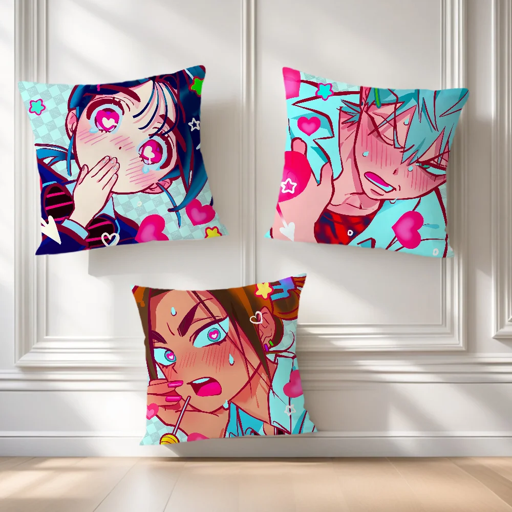 Soft Comfortable S-Stage Pillow Anime Case for A-Alien Sofa Living Room Home Office Decor Protective Covers