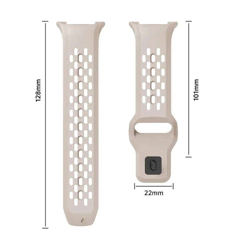 삼성 갤럭시 워치8용 실리콘 스포츠 시계줄, 갤럭시 8 클래식 46mm 워치 8 40mm 44mm용 실리콘 스트랩 스포츠 손목밴드