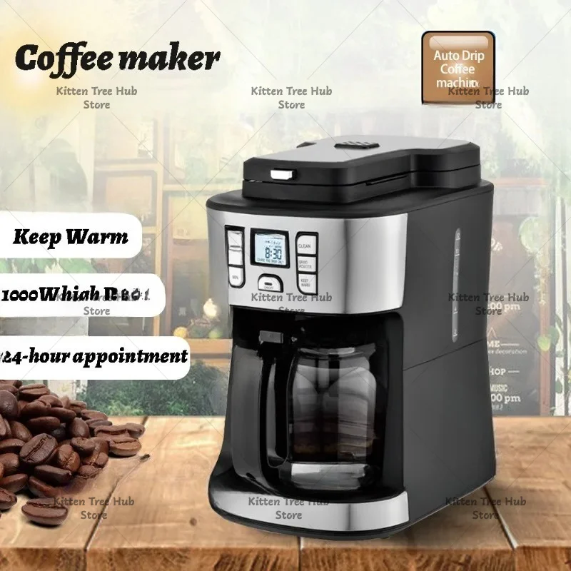 The Fully Automatic Drip-type Coffee Machine with Reservation Mode and Automatic Grinding Function for Household Coffee Beans