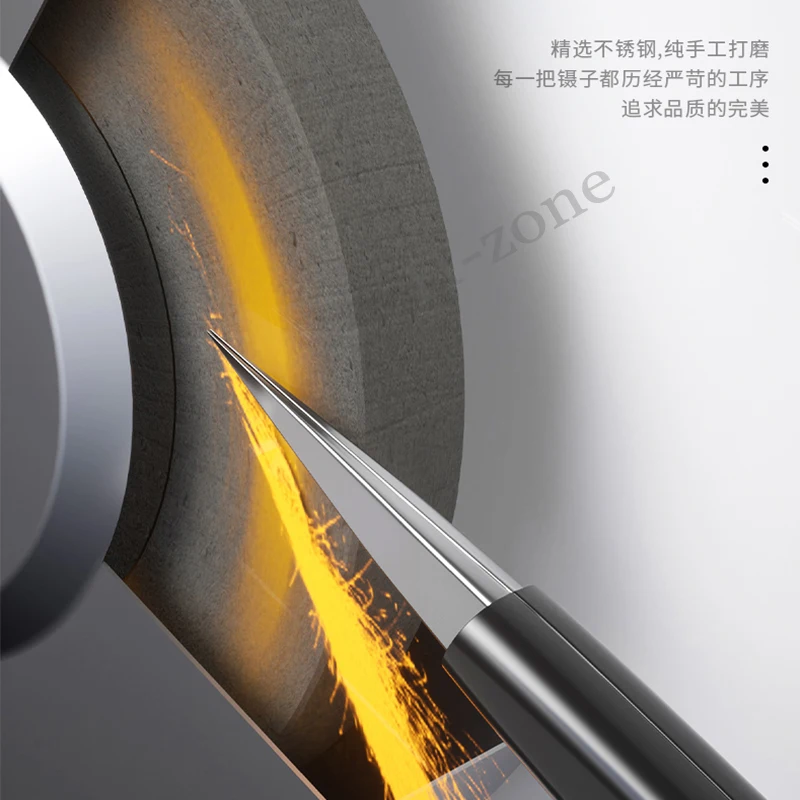 MECCANICO KS-11 Ponticello Lucido A Mano Pinzette Non Magnetiche Punta da 0.008mm Precisione In Acciaio Inox Strumento Manuale di Riparazione Del Telefono Mobile