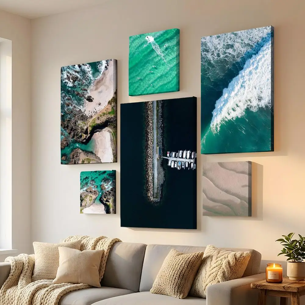 Artist V-Victoria Benjafield Framed Wall Painting HD Canvas Wall Art | Optional Framed/Unframed | Modern Entryway Home Decor