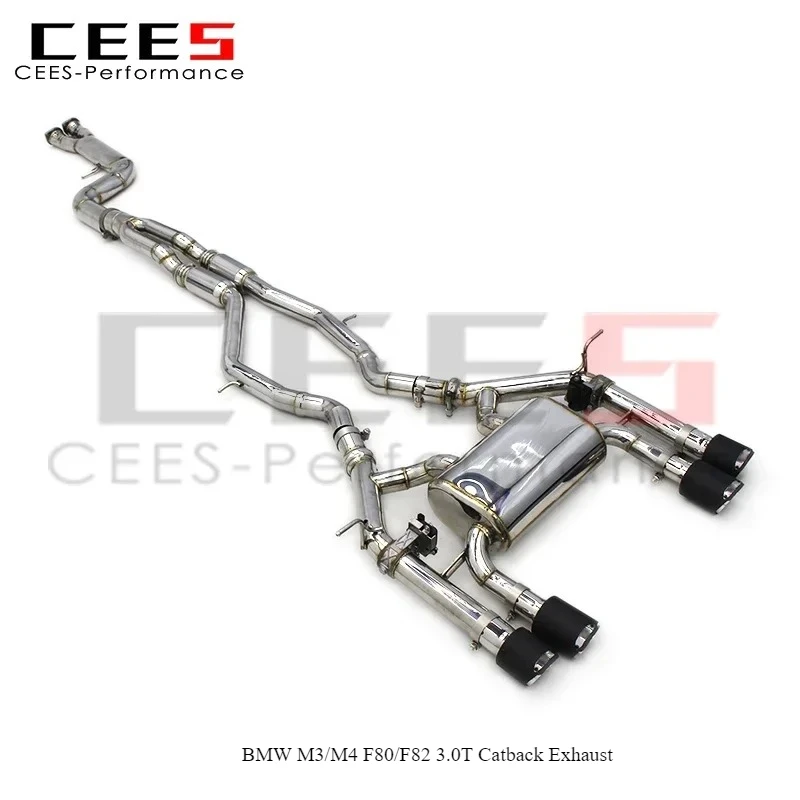 

cees Catback Exhaust Stainless Steel for BMW M3/M4 F80/F82 3.0T 2014-2019 Exclusive Upgrade Performance Equal Length