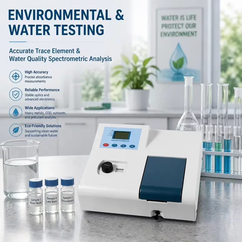 i BAXIT Laboratory Ultraviolet-Visible Spectrophotometer 721 High-Precision Portable 6nm Spectral Bandwidth 1nm Wavelength