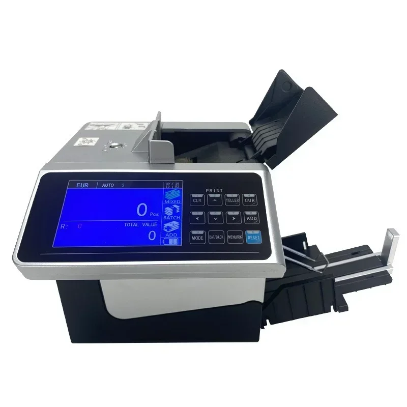 Hot Sale XD-6100 USD EUR THB Portable Money Counter Rechargeable Cash Mixed Currency Mini Detector Printable Bill Counting Machi