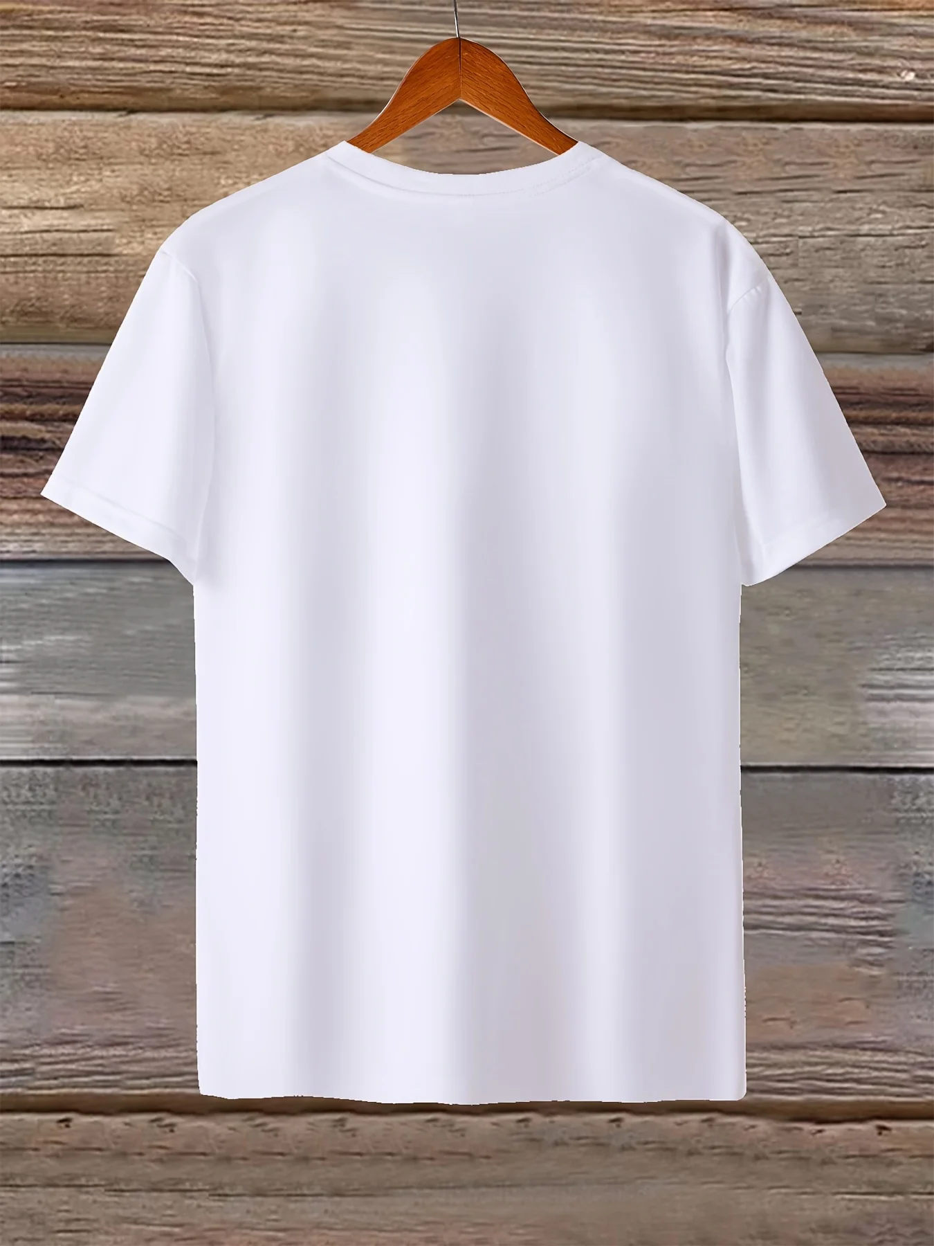 تي شيرت نسائي أبيض كلاسيكي بطباعة كلاسيكية 100% عالية الجودة - رقبة دائرية كاجوال، كم قصير #2