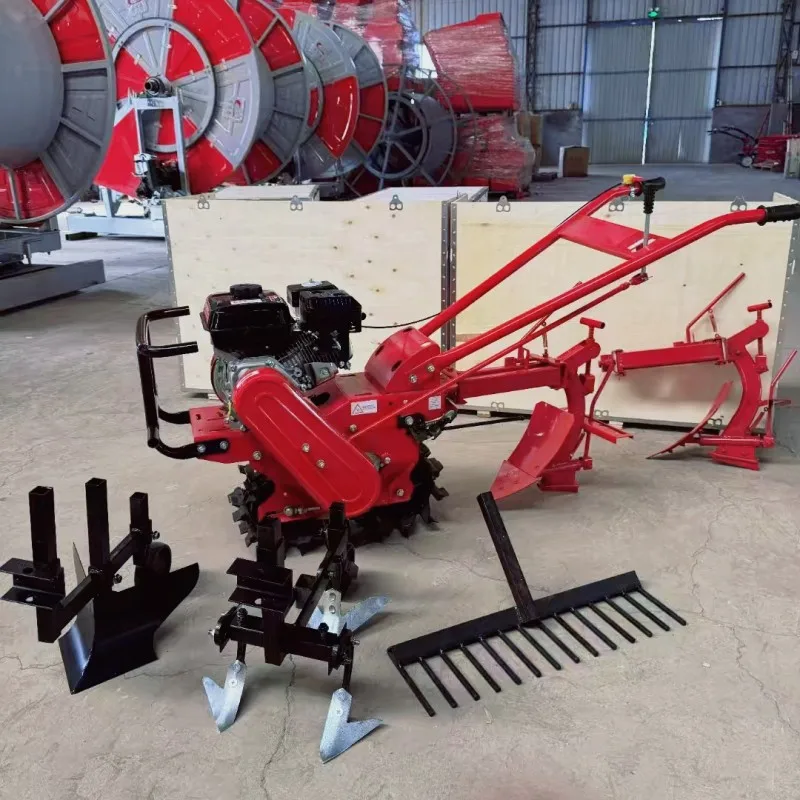 Hot Sale Petrol Rotary Cultivator Power Tiller / Cheap Price Diesel Mini Tiller Plowing Machine Rotary Orugas Microcultivador