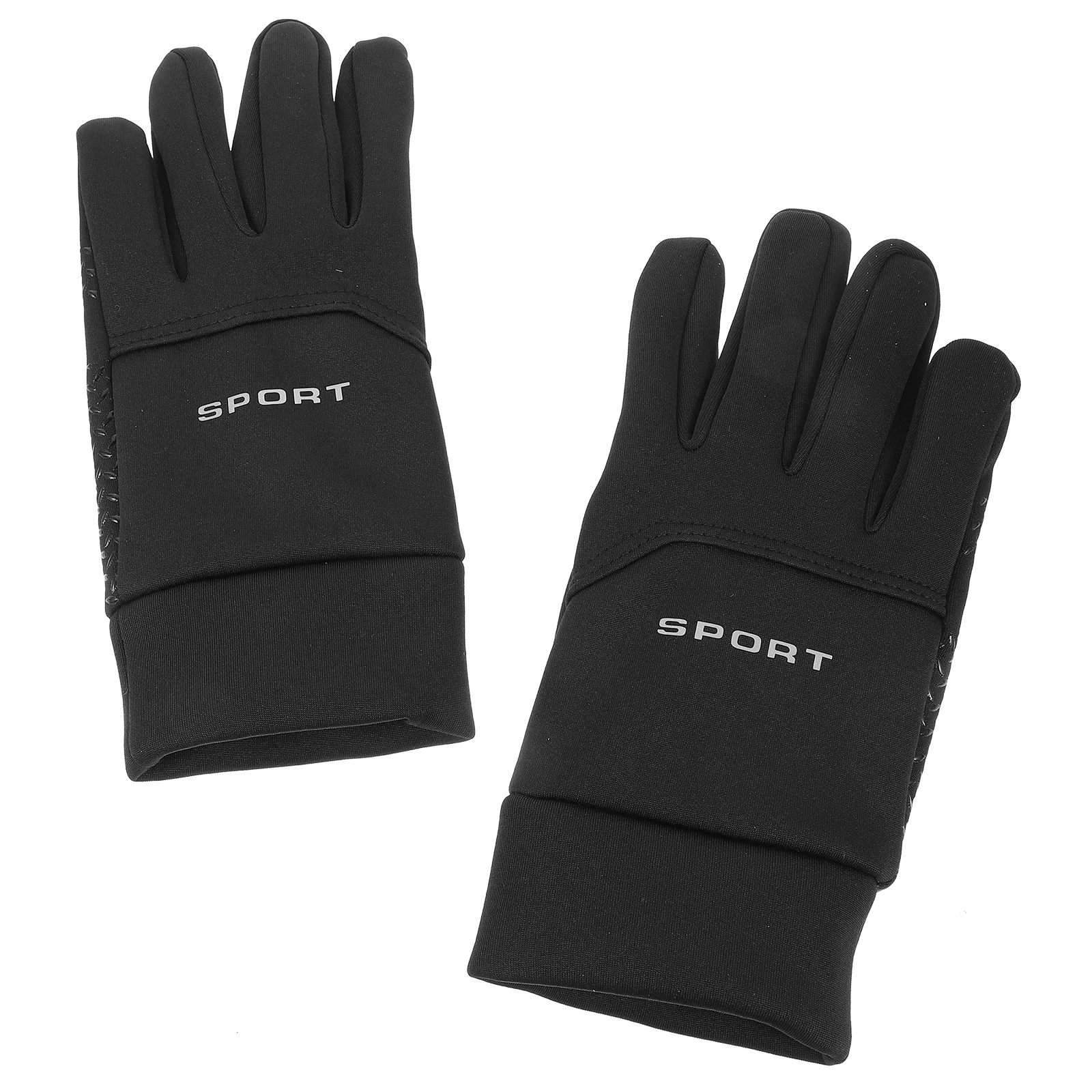 

1Pair Windproof Water Resistant Outdoor Gloves Two Finger Touchscreen Cycling Skiing Anti Slip Warm Gloves for Cold Weather