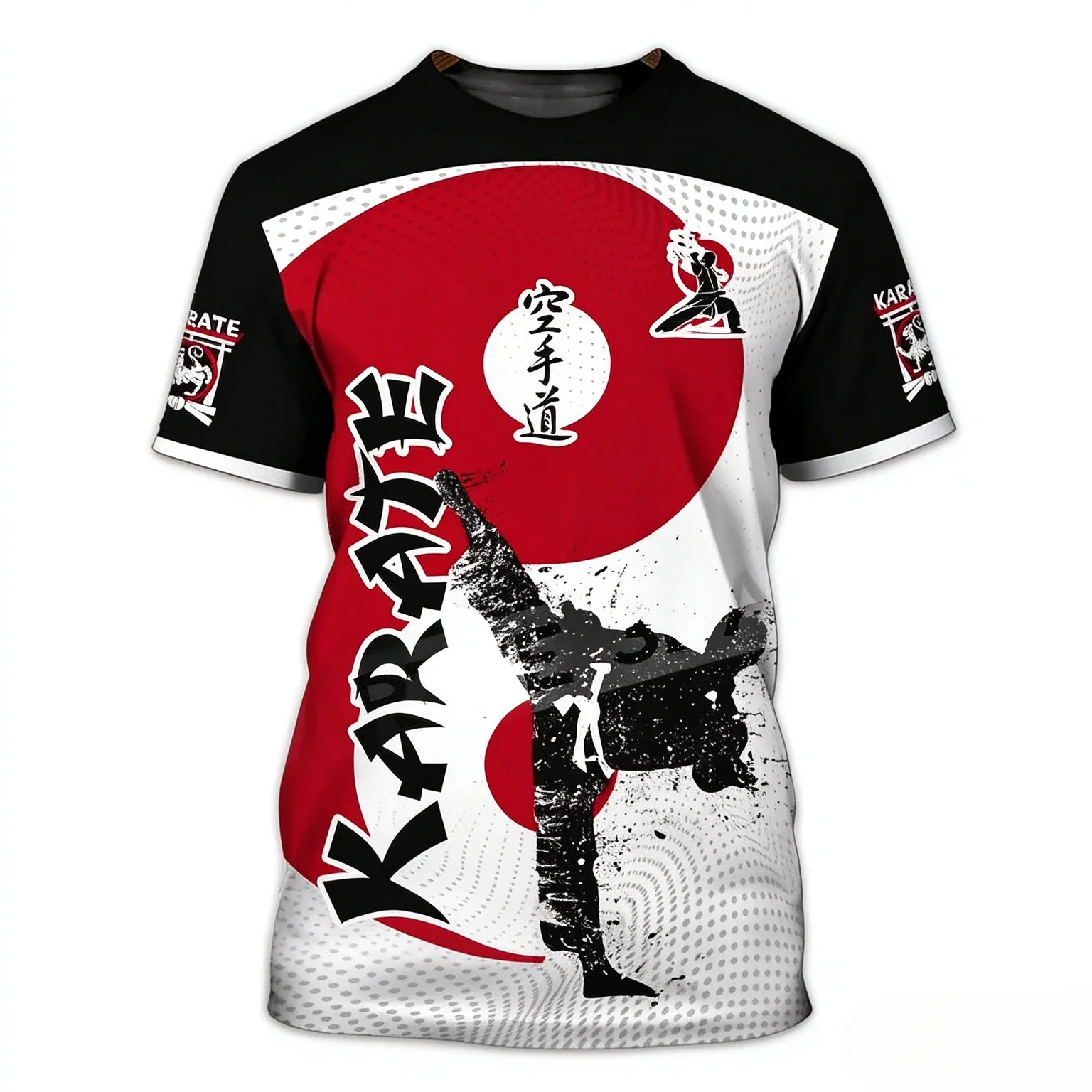 2026 Japanese Martial Arts Street Style Karate Tee, Cool & Versatile, Quick-Dry Breathable for Commute & Sports Leisure