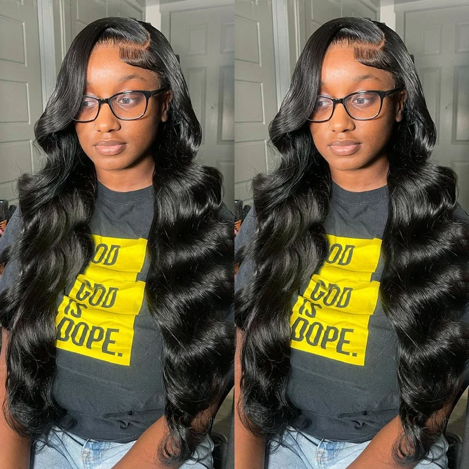 250 Density Brazilian Body Wave 13x4 13x6 HD Transparent Lace Frontal Wig 30 40 Inch Wavys Lace Front Wigs Human Hair For Women