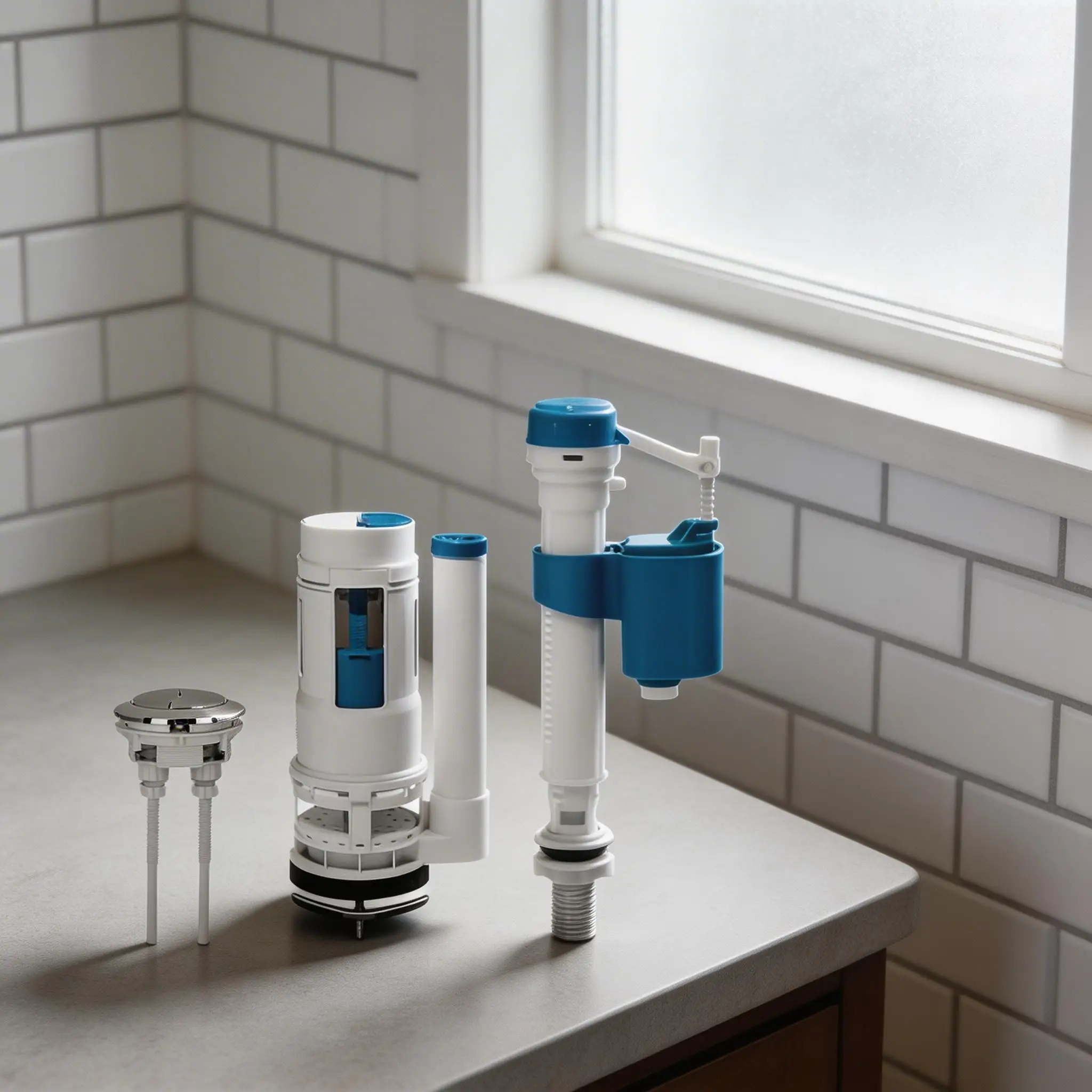 

Two-button Toilet Tank Filling Valves Adjustable Water Tank Repair Split Toilet Drain Valve Dual Flush Fill Water Tank Fittings