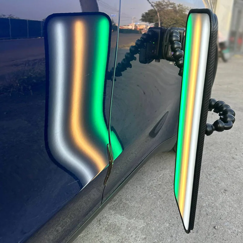 Car Dent Repair Plastic 9-color Adjustable Light 18v Rechargeable Battery Wireless Dent Lamp with 9 Strips Led Lamp