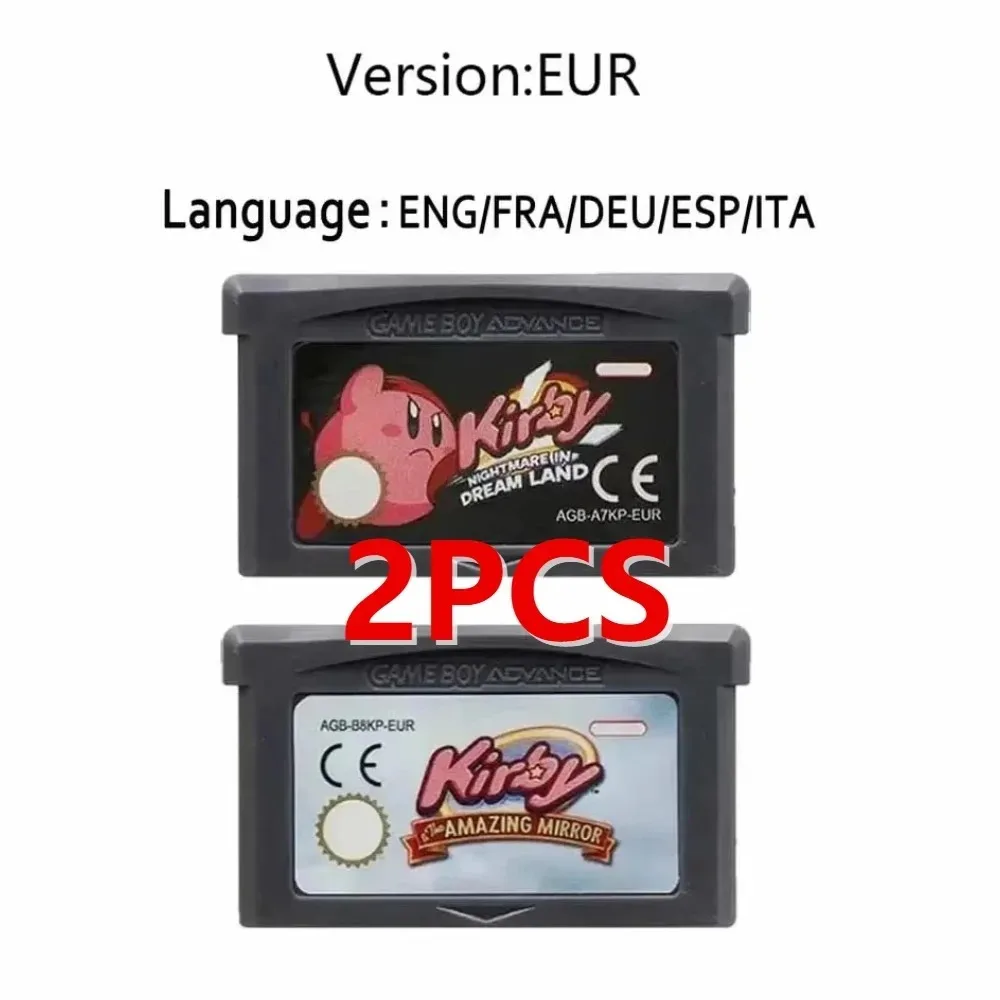 32-Bit Game Card GBA Game Video Game Cartridge Console Card Emerald Amazing Mirror Dream Land EUR/USA Ver Gifts for Kids