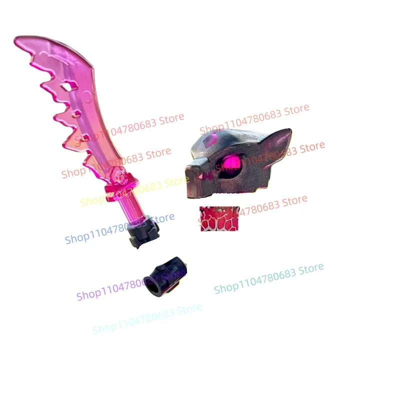 MOC Building Blocks Dual-Blade Ninja Mini Figure Elemental Master Assembly Model Display Anime TV Decor Toy Gift Collectible