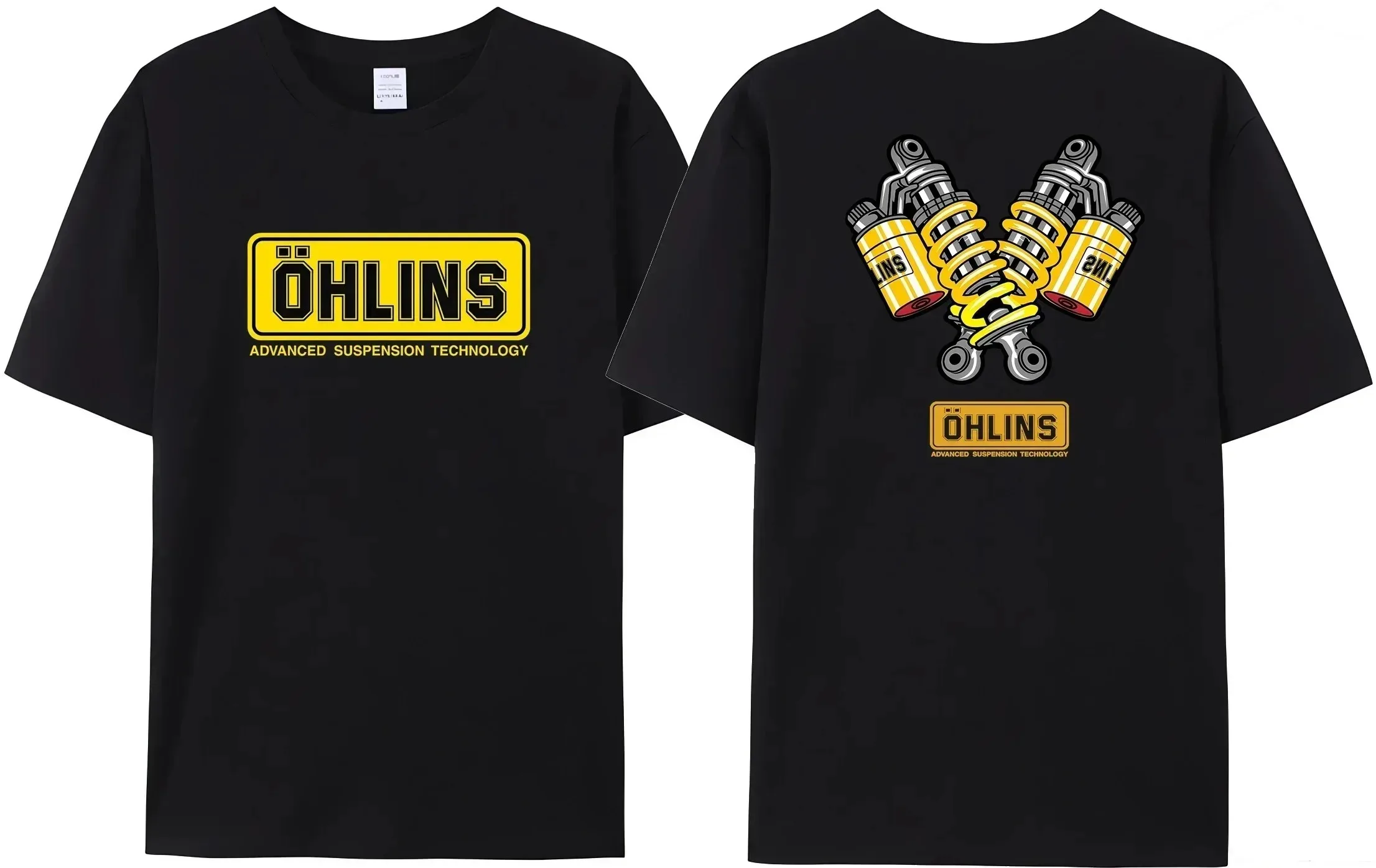 Ohlins Suspension T-shirt Graphic 2024 Men T Shirt Casual Oversized Sports Tops Breathable Comfortable Streetwear S-4XL Cool Tee