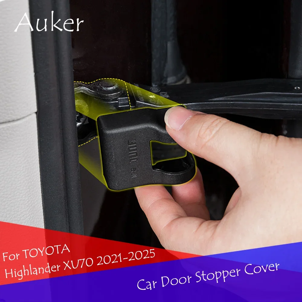 Car Styling Door Stop Cover Exterior Stopper Protection 4pieces For Toyota Highlander XU70 2021 2022 2023 2024 car accessories