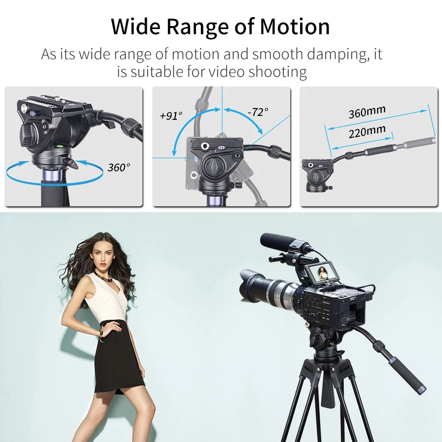 ST324CT/CF Professional 10 Layers Carbon Fiber Tripod for DSLR Camera Video Camcorder Birdwatching Heavy Duty Stand Bowl Adapter