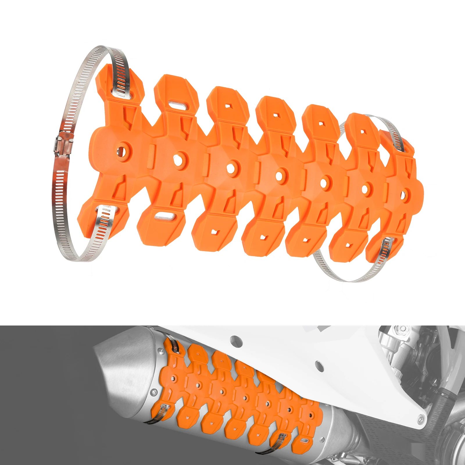 

NICECNC For KTM EXC 300 EXC 250 EXCF 350 EXC 450 SX 125 SXF 250 SXF 450 XC XCF XCW Exhaust Muffler Protector Heat Shield Cover