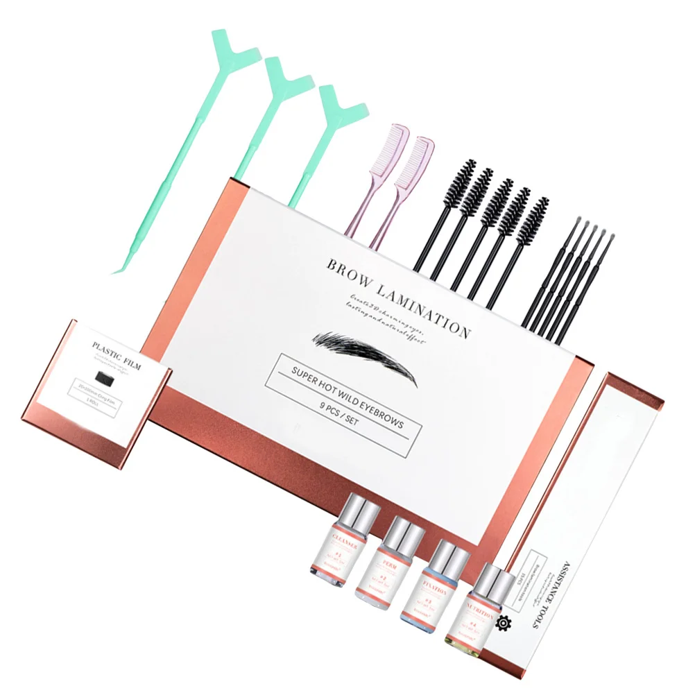 مجموعة واحدة من أدوات تصفيح الحواجب ذاتية الصنع، مجموعة أدوات تشكيل الحواجب المتقدمة تخلق حواجب محددة ذات مظهر كامل في المنزل #1