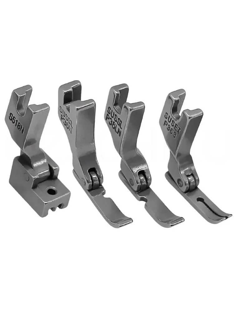 4 Stück/Set Reißverschluss-Nähfüße für Singer Brother Juki Industrielle Steppstich-Nähmaschinen Zubehör # P363+S518N+P36N+P36LN