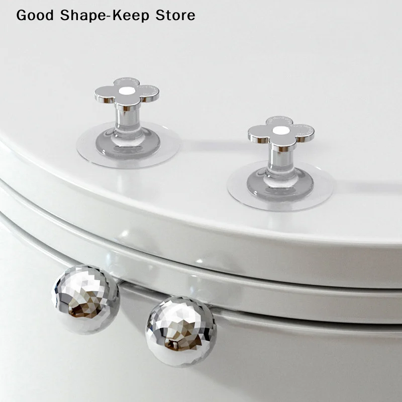 Set Toilet Lid Lifter Self-Adhesive Toilet Seat Lifter Avoid Touching Toilet Cover Handle Bathroom Accessories For Office Home